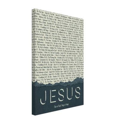 Canvas with text and 'Jesus' on a white background