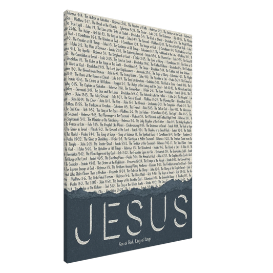 Canvas with text and 'Jesus' on a white background